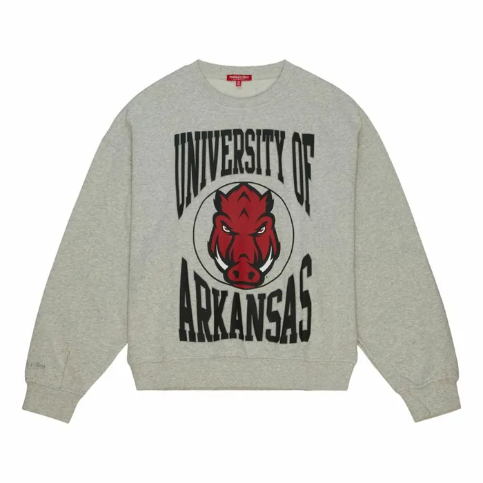 Women039s Hoodies and Sweatshirts Mitchell and Ness Women039s Logo Lightweight Crew 30 University Of Arkansas Women039s Hoodies and Sweatshirts Mitchell and Ness Women039s Logo Lightweight Crew 30 University Of Arkansas