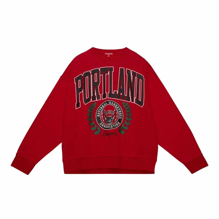 Women039s Hoodies and Sweatshirts Mitchell and Ness Womens Logo Lt Crew 20 Portland Trail Blazers Women039s Hoodies and Sweatshirts Mitchell and Ness Womens Logo Lt Crew 20 Portland Trail Blazers