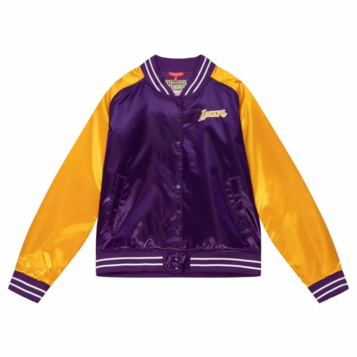 Women039s Jackets and Outerwear Mitchell and Ness Womens Satin Jacket 20 Los Angeles Lakers Women039s Jackets and Outerwear Mitchell and Ness Womens Satin Jacket 20 Los Angeles Lakers