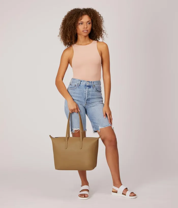 Women Abbi Vegan Tote Bag 8211 Purity Chocolate Matt and Nat Totes