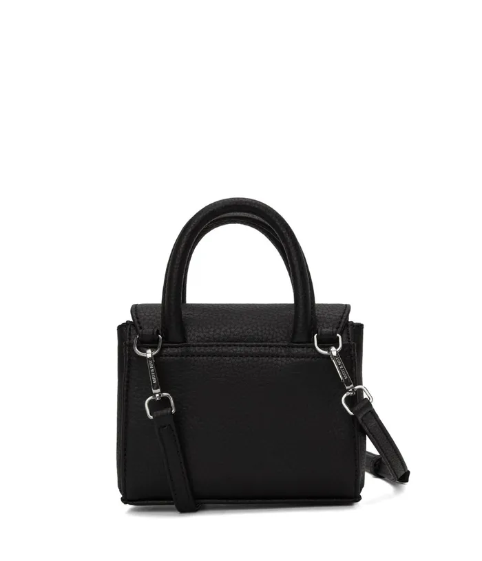 Women Adel Micro Vegan Satchel 8211 Purity Black Matt and Nat Satchels