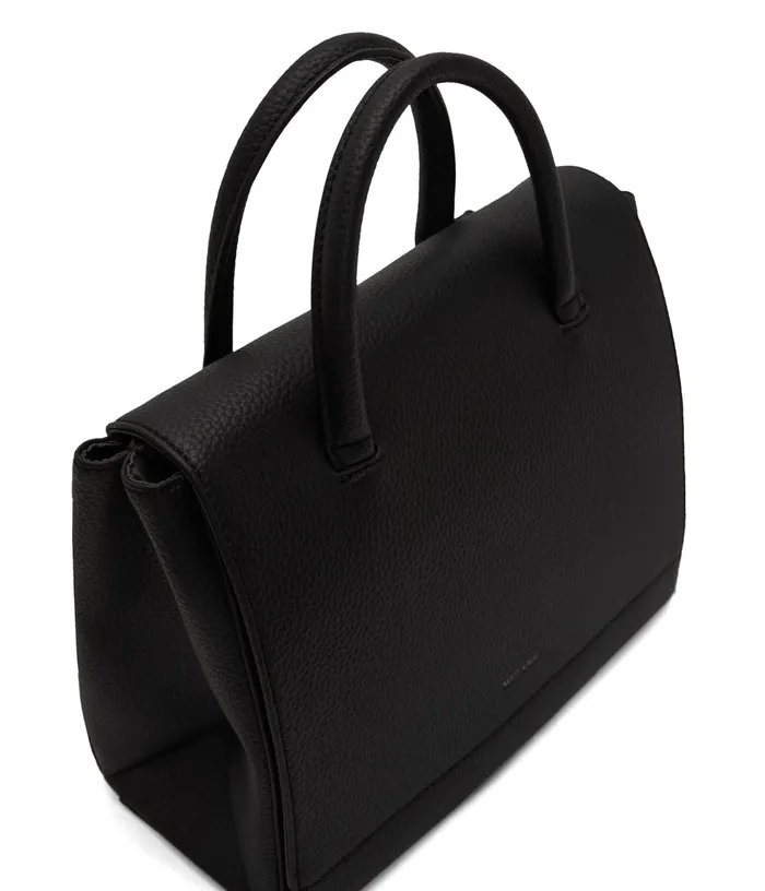 Women Adel Vegan Satchel 8211 Purity Black Matt and Nat Satchels