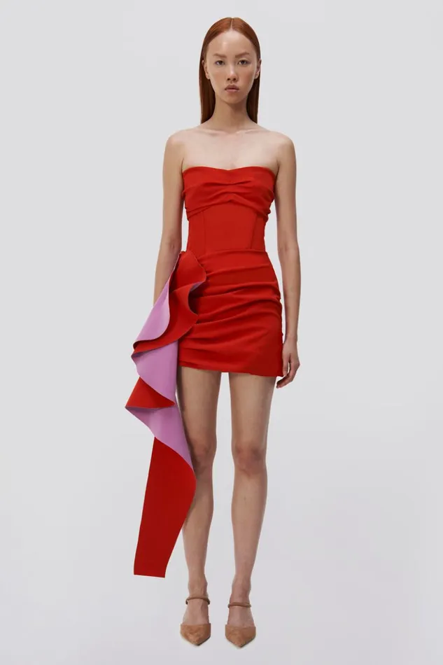 Women Adina Dress Apple Multi Jonathan Simkhai Dresses and Jumpsuits