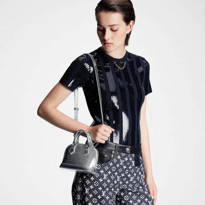 Women Alma Bag Louis Vuitton Louis Vuitton Silver M82682 NEW Nano Alma 8211 Louis Vuitton Handbag Store