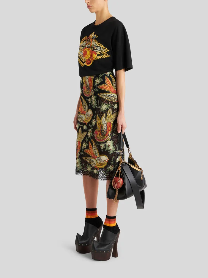 Women Apple Chain Holder Etro Shoulder Strap