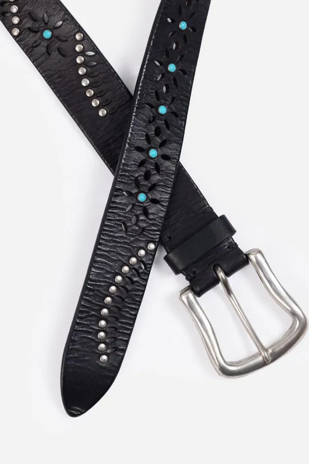 Women Arco Italian Leather Belt Black Johnny Was Belts Women Arco Italian Leather Belt Black Johnny Was Belts