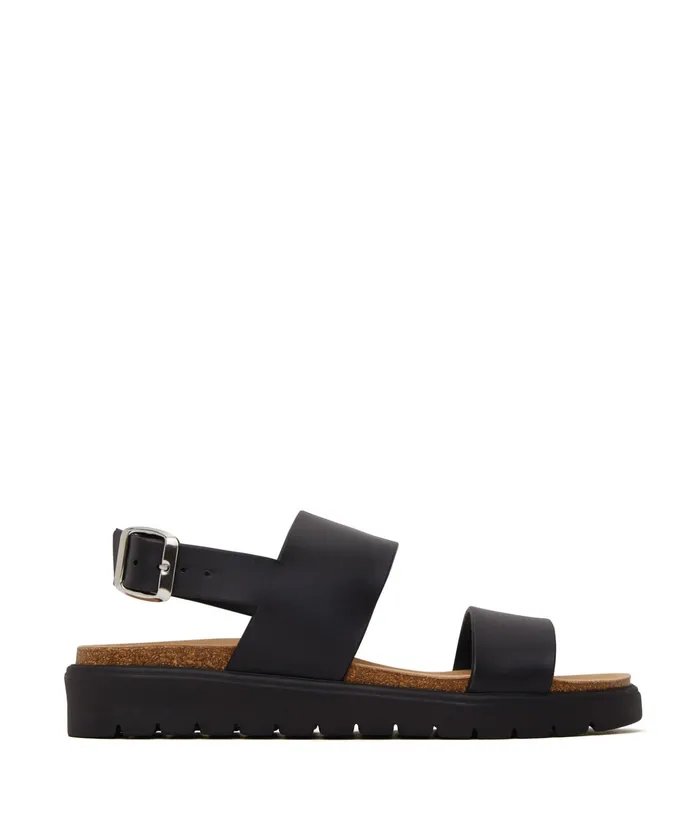 Women Ashai Vegan Sandals Black Matt and Nat Sandals