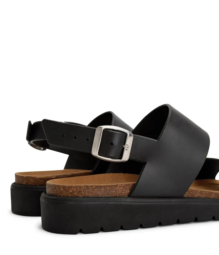 Women Ashai Vegan Sandals Black Matt and Nat Sandals