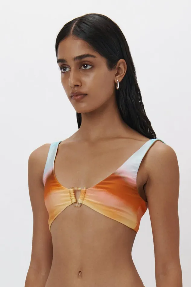 Women Astrid Bikini Top Sunset Blur Orchid Jonathan Simkhai Swimwear