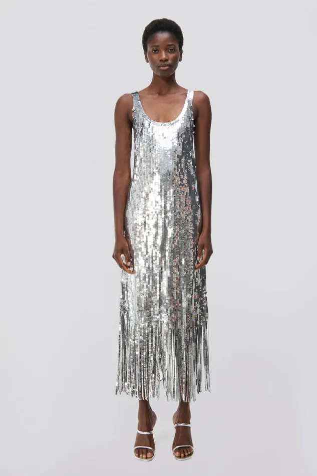 Women Ayala Gown Silver Jonathan Simkhai Dresses and Jumpsuits