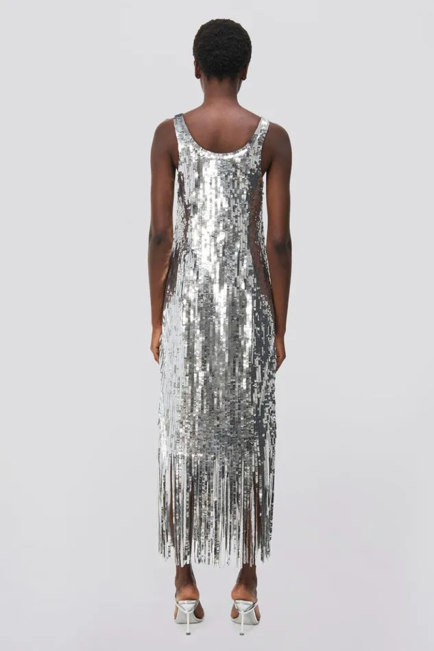 Women Ayala Gown Silver Jonathan Simkhai Dresses and Jumpsuits