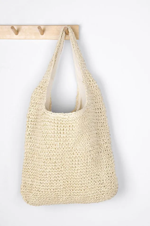 Women Bags Cupshe Aurin Large Braided Yellow Vacation Shoulder Bag Linen