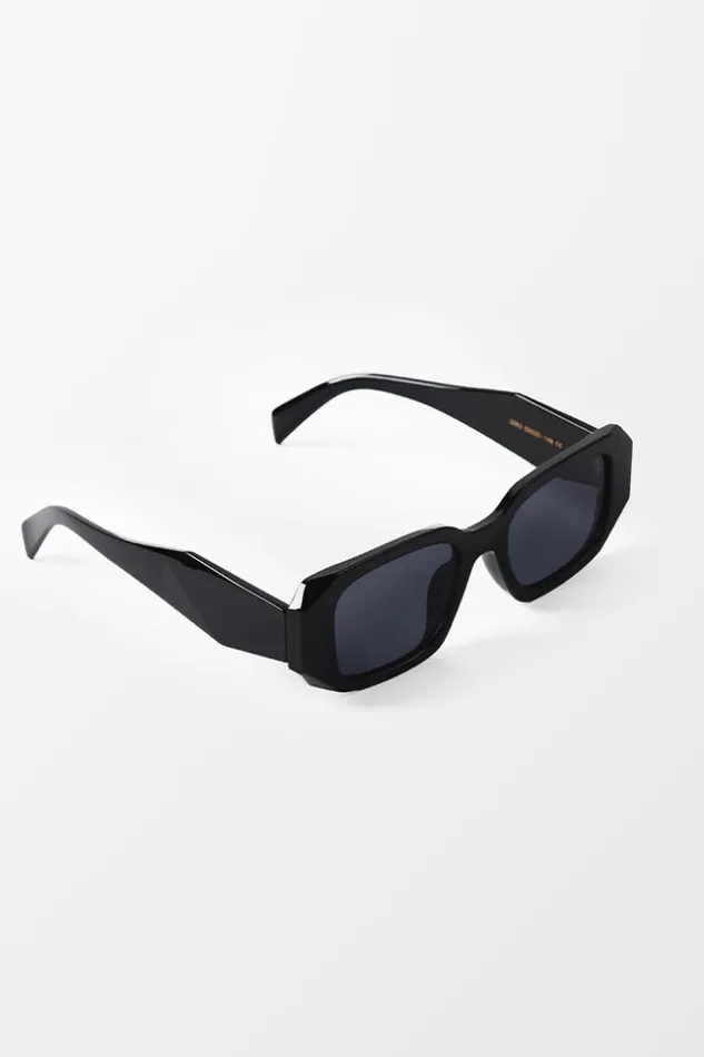 Women Bags Cupshe Sable Square Black Sunglasses Black
