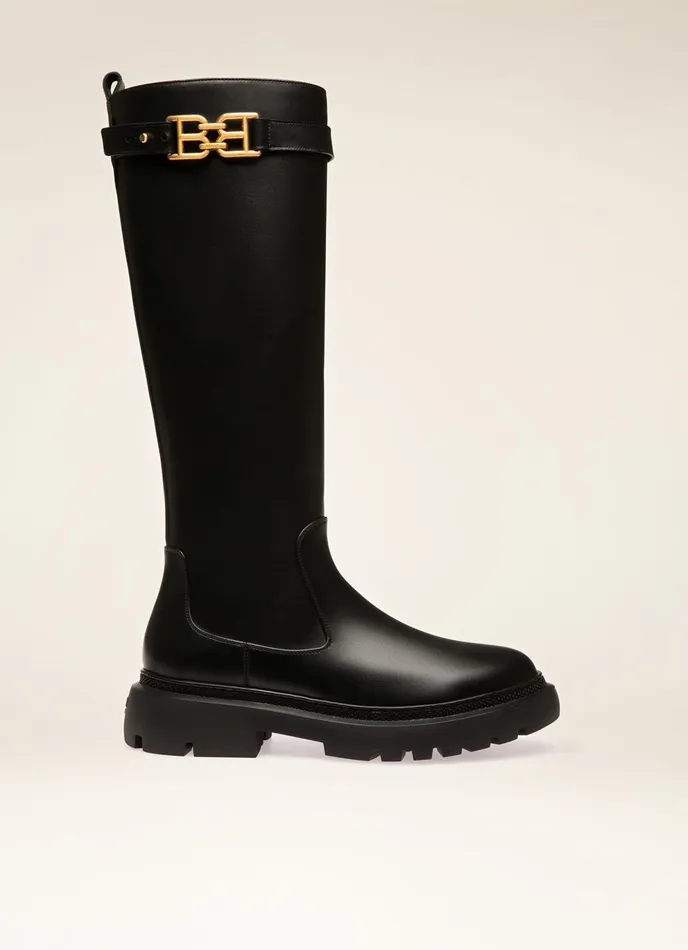 Women Bally Boots Gaila 8211 Leather Boots In Black