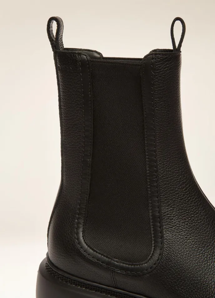 Women Bally Boots Ginny Flat 8211 Leather Boots In Black