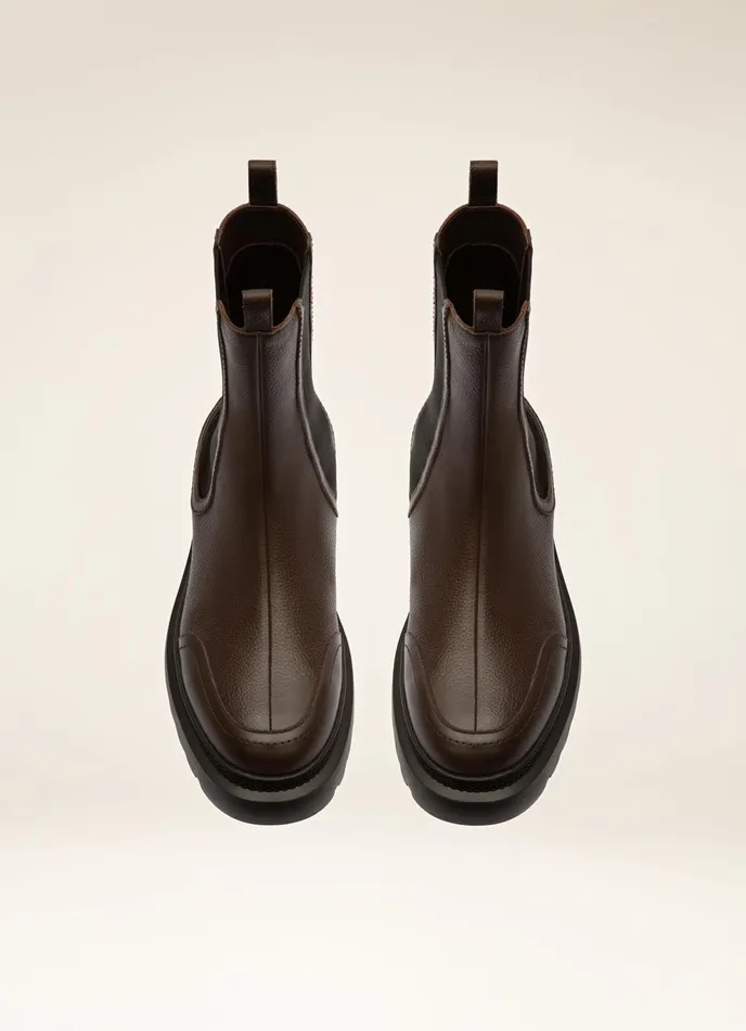 Women Bally Boots Ginny Flat 8211 Leather Boots In Brown