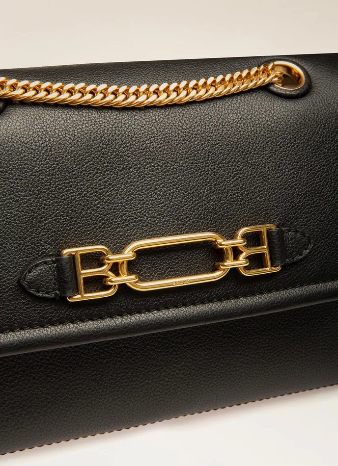 Women Bally Crossbody Bags Viva Small 8211 Leather CrossBody Bag In Black