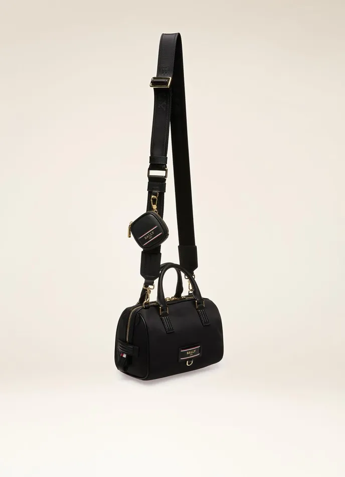 Women Bally Mini And Belt Bags Evin 8211 Recycled Nylon Minibag In Black