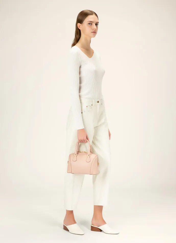 Women Bally Mini And Belt Bags Saffi Small 8211 Leather Minibag In Blush Pink