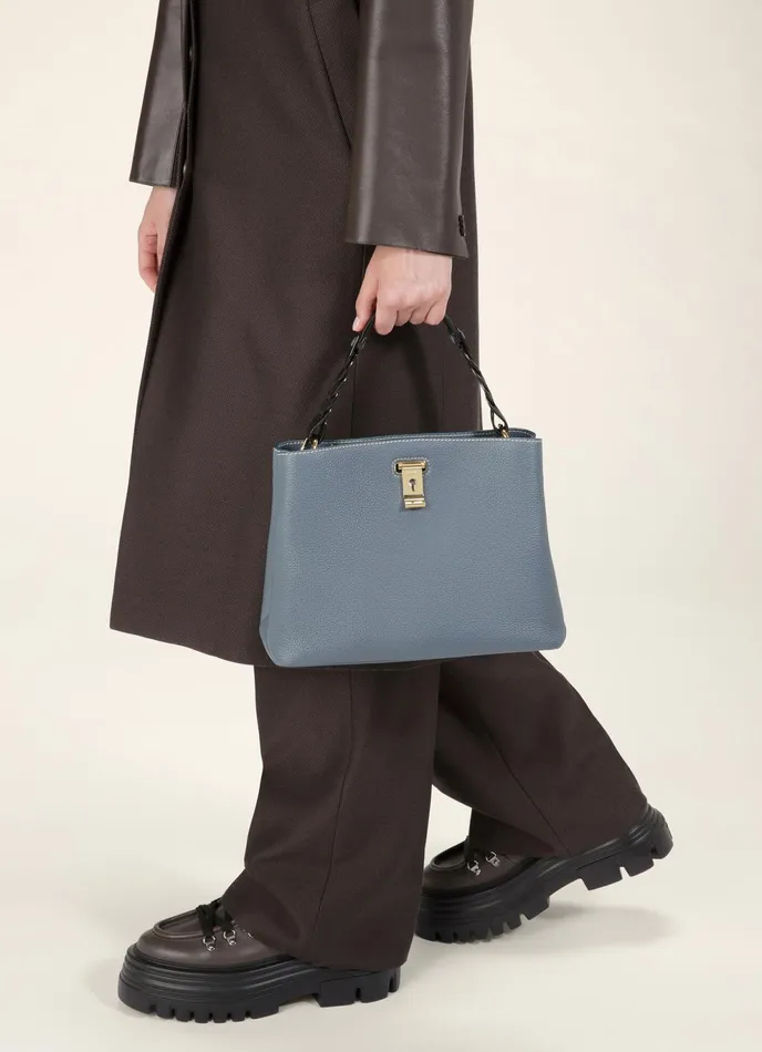 Women Bally Shoulder Bags Lucyle 8211 Leather Shoulder Bag In Blue