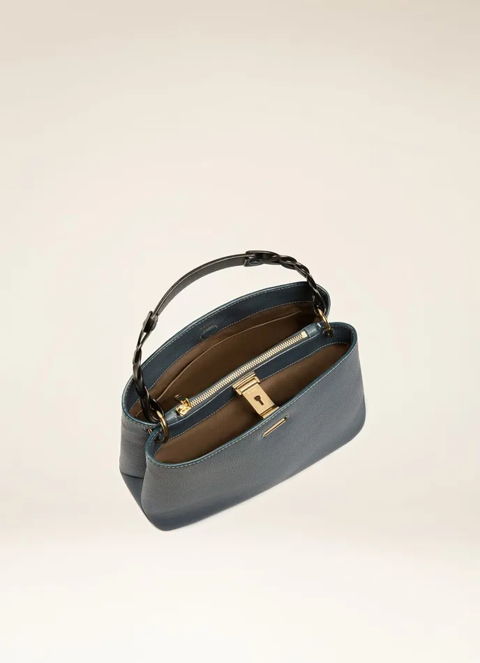Women Bally Shoulder Bags Lucyle 8211 Leather Shoulder Bag In Blue