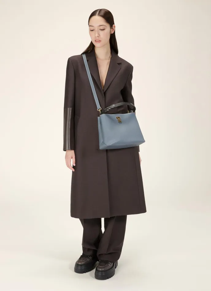 Women Bally Shoulder Bags Lucyle 8211 Leather Shoulder Bag In Blue