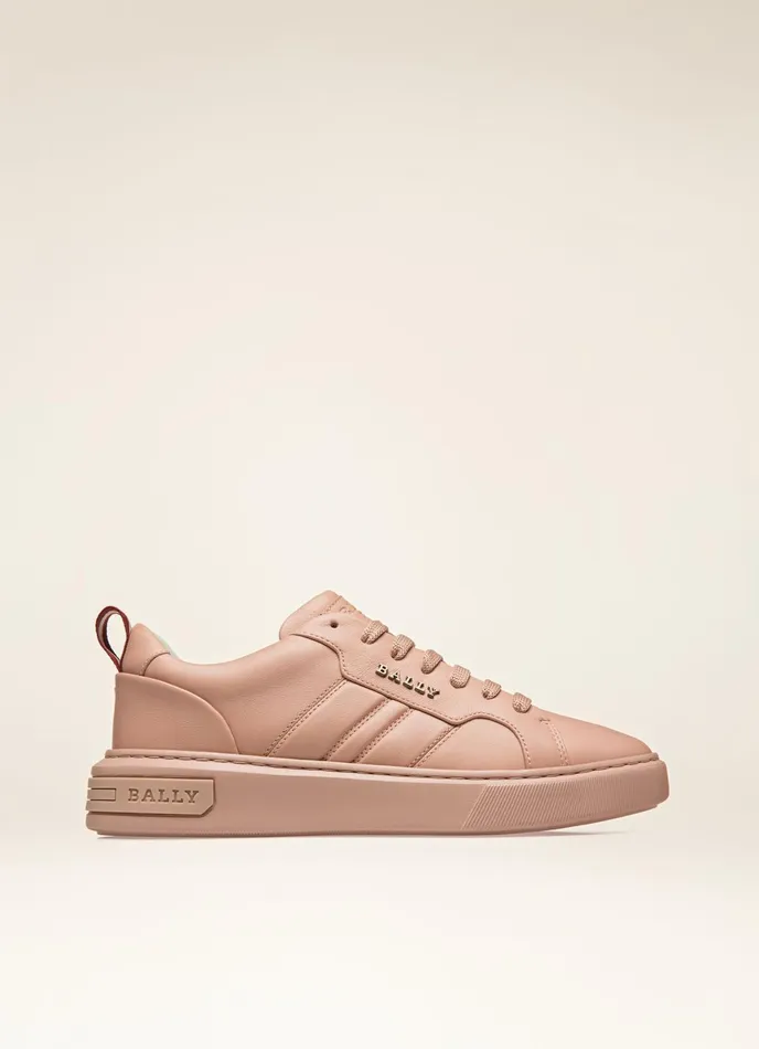 Women Bally Sneakers Maxim 8211 Leather Sneakers In Pink