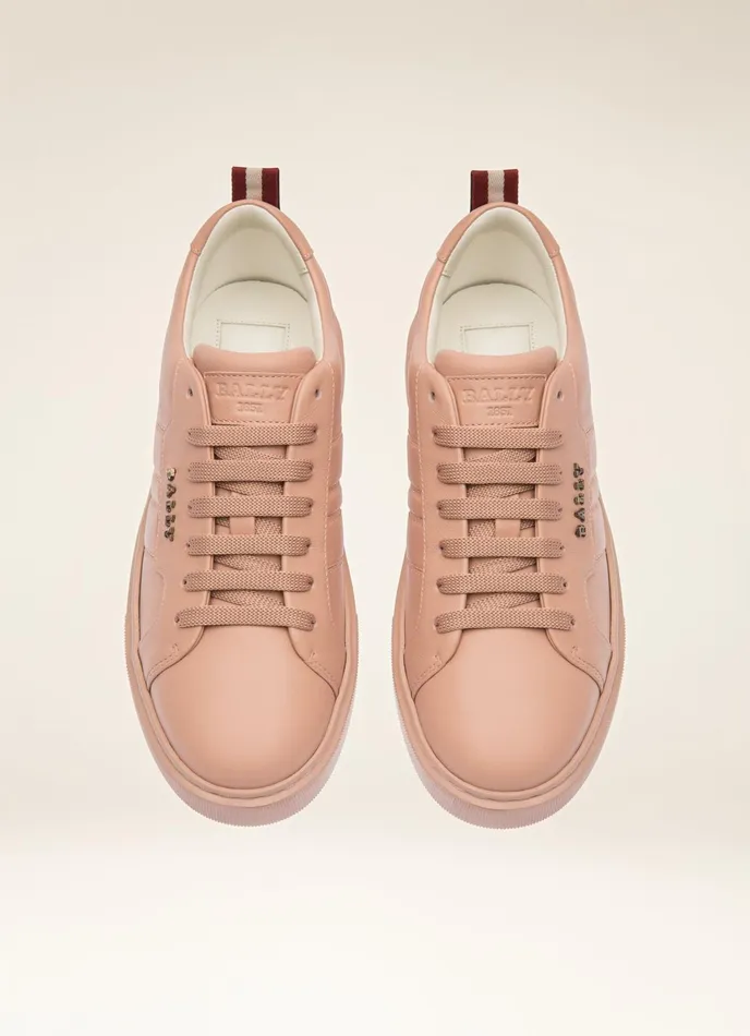 Women Bally Sneakers Maxim 8211 Leather Sneakers In Pink