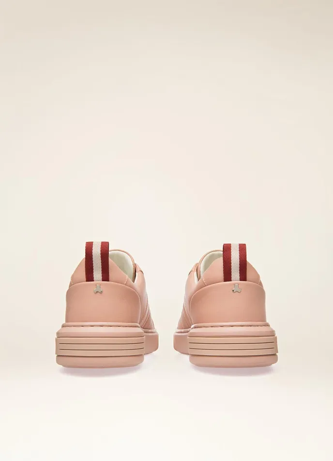 Women Bally Sneakers Maxim 8211 Leather Sneakers In Pink