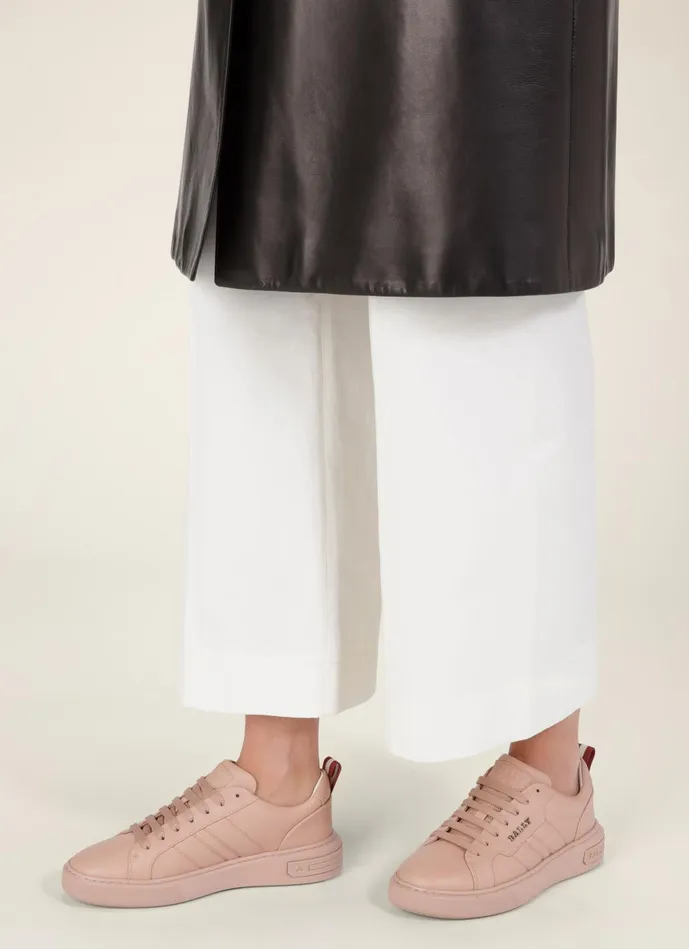 Women Bally Sneakers Maxim 8211 Leather Sneakers In Pink