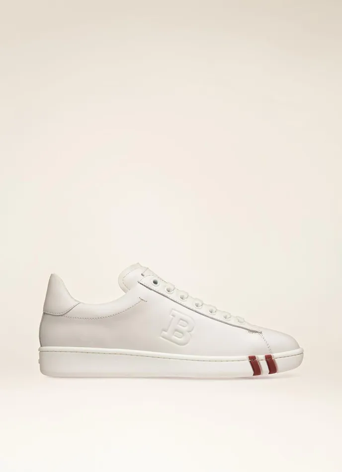 Women Bally Sneakers Wivian 8211 Leather Sneaker In White