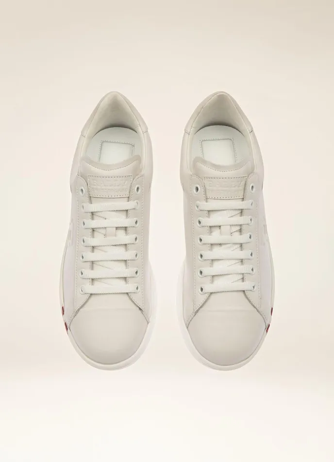 Women Bally Sneakers Wivian 8211 Leather Sneaker In White