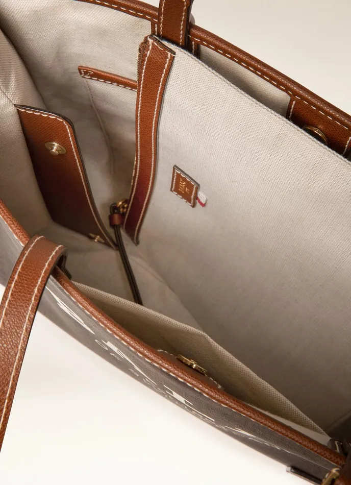 Women Bally Tote Bags Calie 8211 Leather Tote Bag In Brown