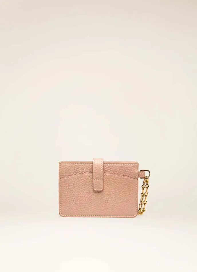 Women Bally Wallets Ava 8211 Leather Card Holder In Blush Pink