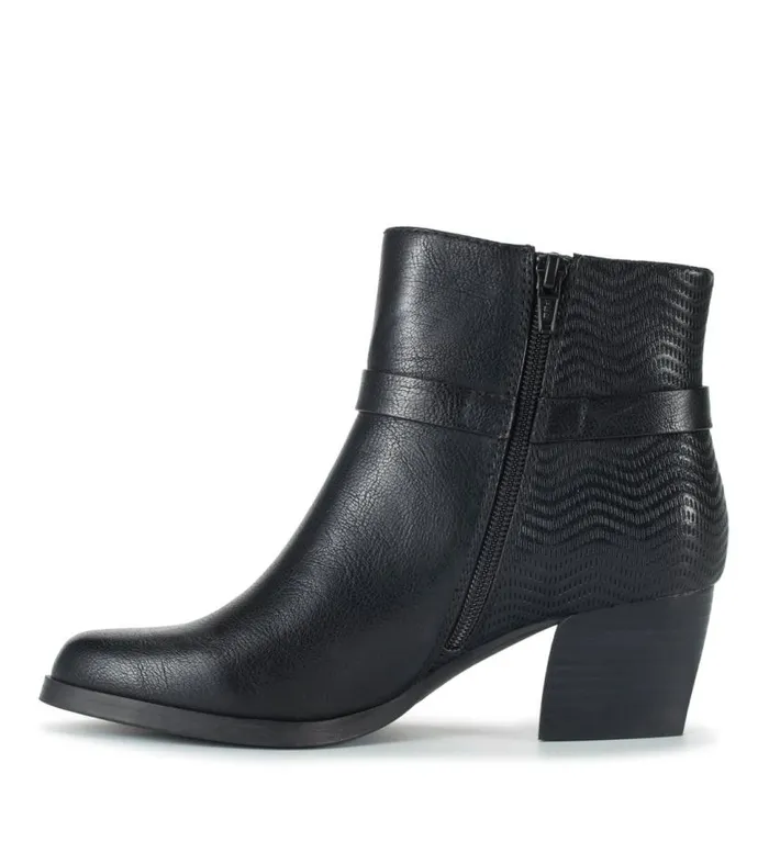 Women Baretraps Booties Linda Block Heel Bootie Black Women Baretraps Booties Linda Block Heel Bootie Black