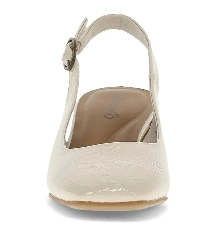 Women Baretraps Dress Shoes Ester Block Heel Slingback Pump Ivory Women Baretraps Dress Shoes Ester Block Heel Slingback Pump Ivory