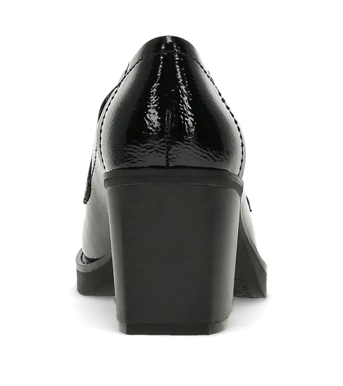 Women Baretraps Dress Shoes Gretel Block Heel Loafer Black Patent Women Baretraps Dress Shoes Gretel Block Heel Loafer Black Patent