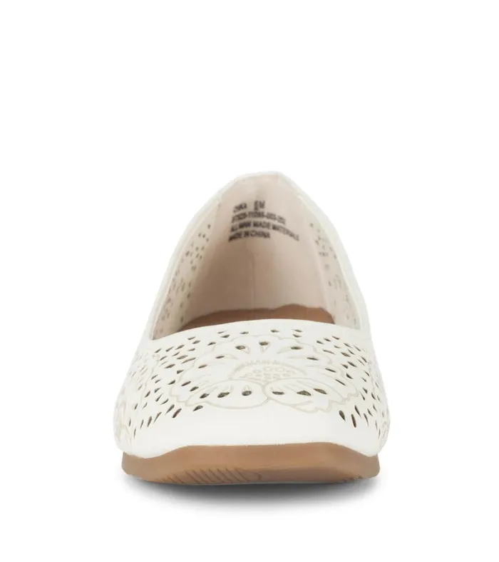 Women Baretraps Flats and Loafers Chika Casual Flat Cream Women Baretraps Flats and Loafers Chika Casual Flat Cream