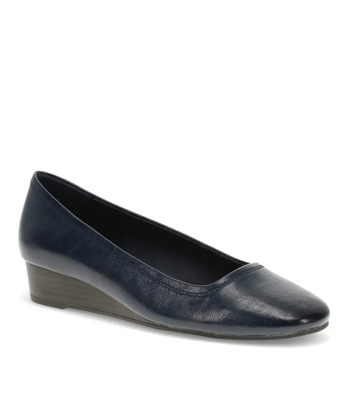 Women Baretraps Flats and Loafers Covette Wedge Slip On Dark Navy