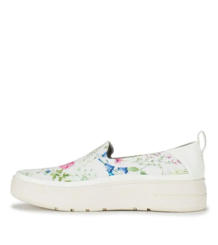 Women Baretraps Flats and Loafers Nevin Slip On Sneaker White Multi Flower Canvas Women Baretraps Flats and Loafers Nevin Slip On Sneaker White Multi Flower Canvas
