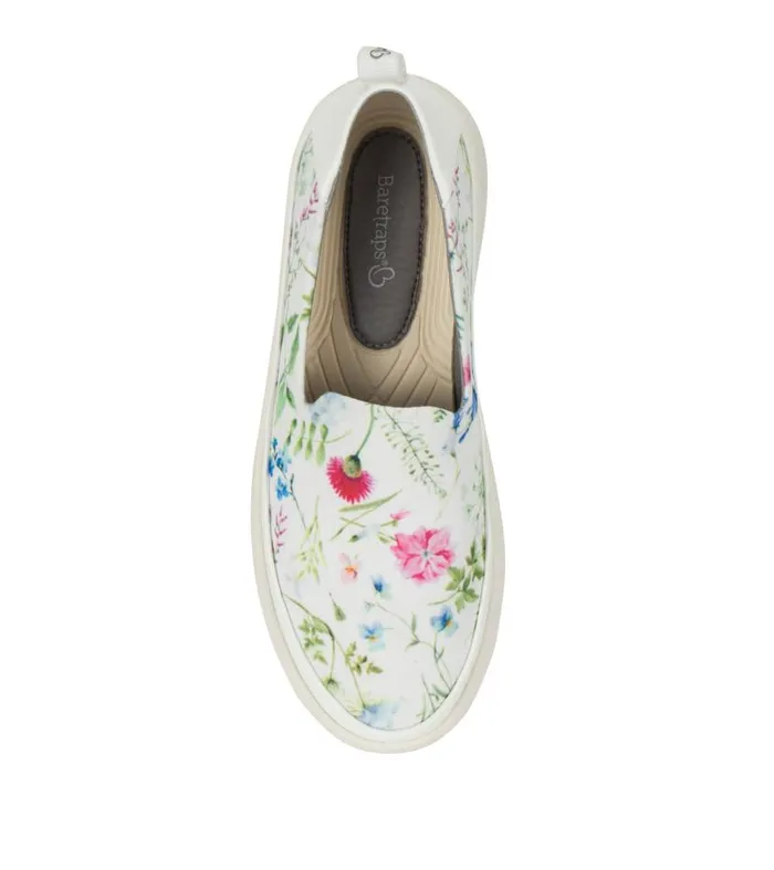 Women Baretraps Flats and Loafers Nevin Slip On Sneaker White Multi Flower Canvas Women Baretraps Flats and Loafers Nevin Slip On Sneaker White Multi Flower Canvas