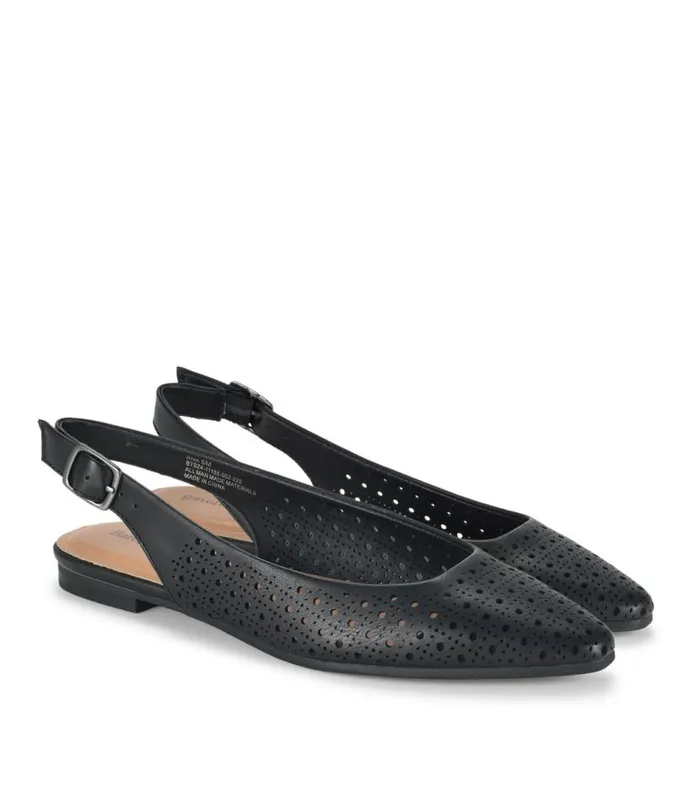 Women Baretraps Flats and Loafers Riva Slingback Flat Black Women Baretraps Flats and Loafers Riva Slingback Flat Black