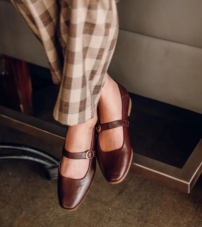Women Baretraps Flats and Loafers Teagan Mary Jane Flat Bloodstone Women Baretraps Flats and Loafers Teagan Mary Jane Flat Bloodstone