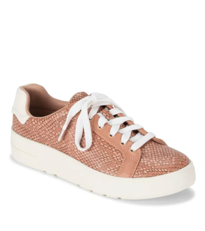 Women Baretraps Sneakers Nishelle Lace Up Sneaker Soft Pink Snake