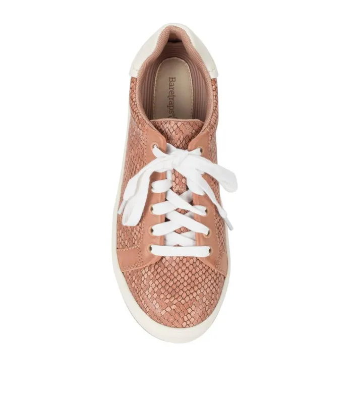 Women Baretraps Sneakers Nishelle Lace Up Sneaker Soft Pink Snake Women Baretraps Sneakers Nishelle Lace Up Sneaker Soft Pink Snake