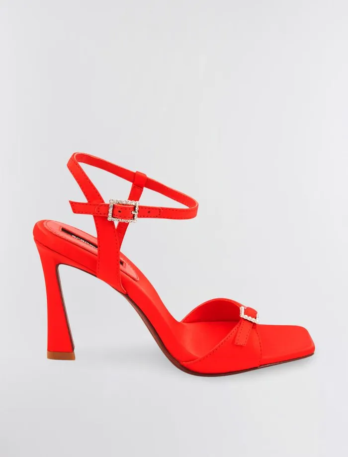 Women BCBG Shoes Skena Sandal Heel Lava