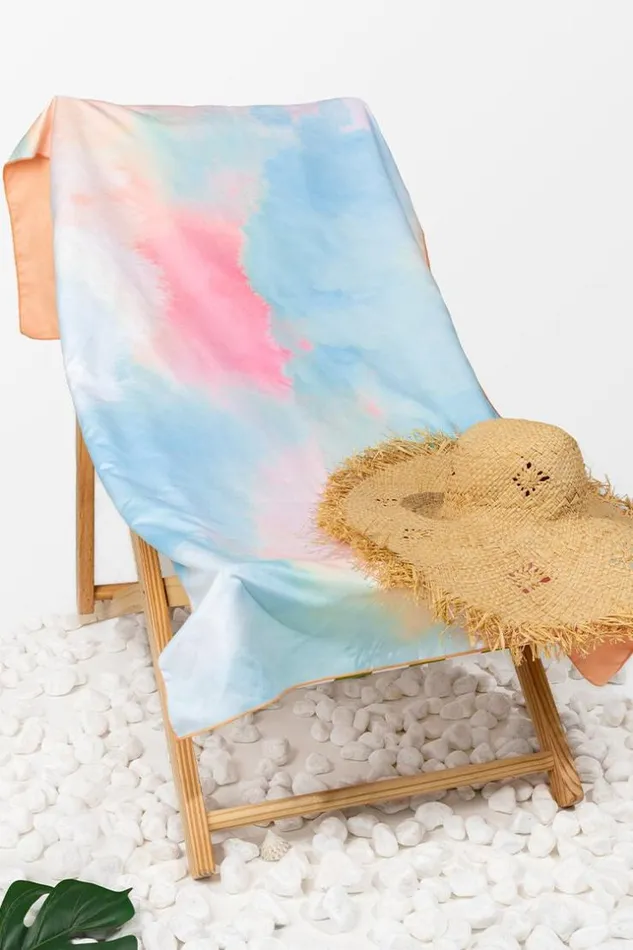 Women Beach Blankets Cupshe Candy Skies Tie Dye Beach Blanket Multicolor