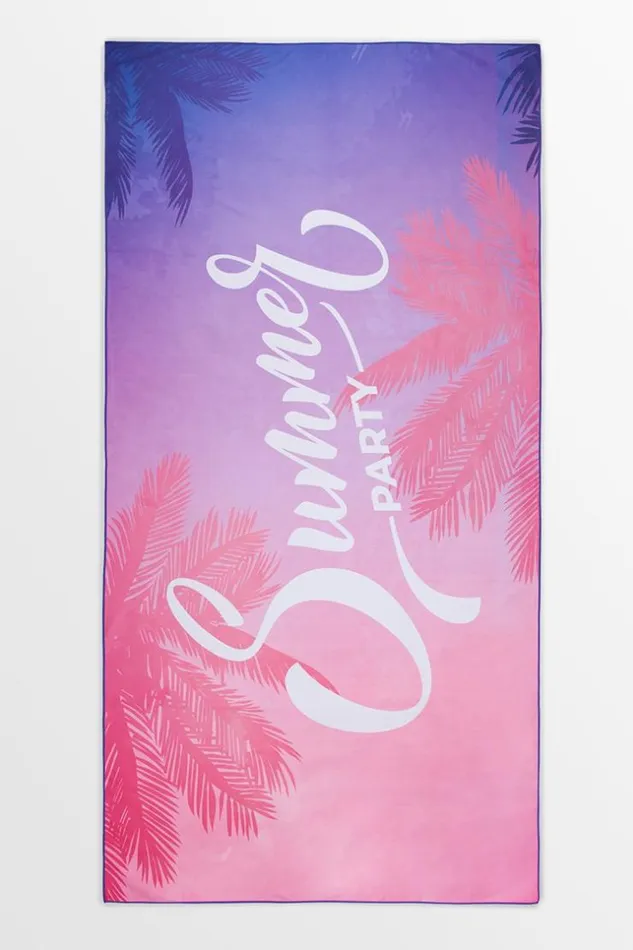 Women Beach Blankets Cupshe Summer Forever Tropical And Letter Print Beach Blanket Multicolor