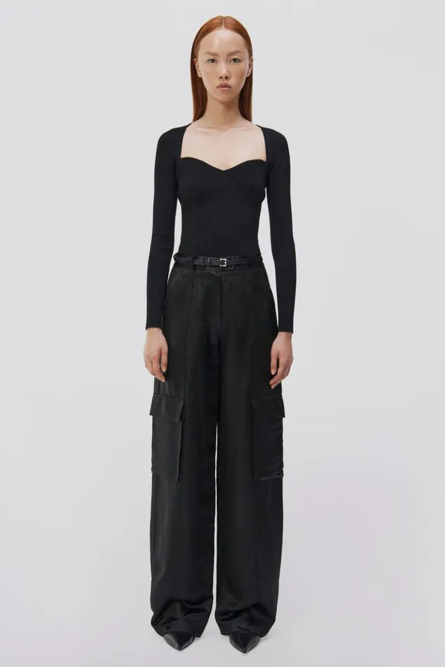 Women Beatriz Pant Black Jonathan Simkhai Pants and Bottoms