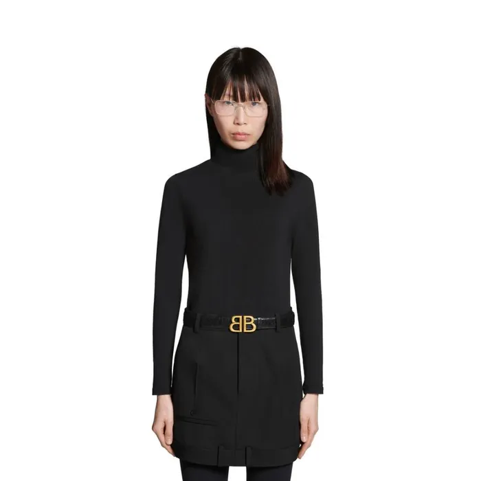 Women Belts Balenciaga Monaco Belt In Black